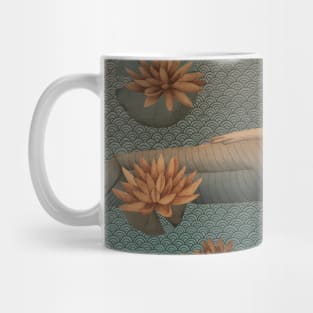 Sleeping Buddha with lotus flowers Mug